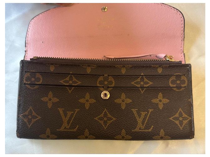 Portafoglio Louis Vuitton Monogram Rosa Marrone - vista 6