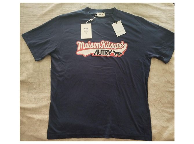 Kitsune T-shirt Maison Kitsuné x Autry Blu Navy - vista 2
