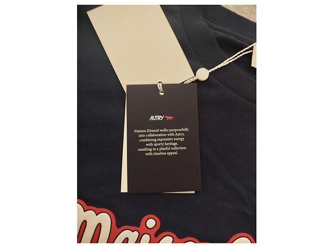 Kitsune T-shirt Maison Kitsuné x Autry Blu Navy - vista 6