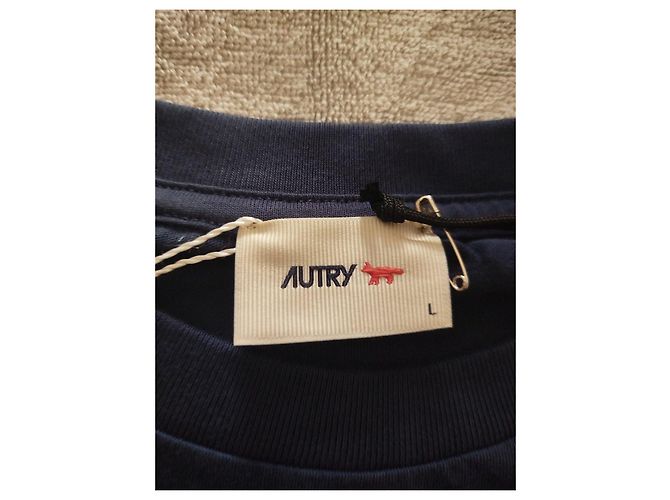 Kitsune T-shirt Maison Kitsuné x Autry Blu Navy - vista 8