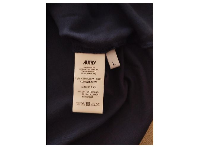 Kitsune T-shirt Maison Kitsuné x Autry Blu Navy - vista 9