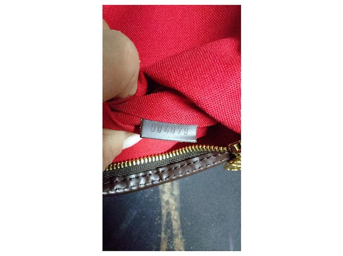 Borsa a mano Louis Vuitton Bloomsbury Marrone Angora - vista 4