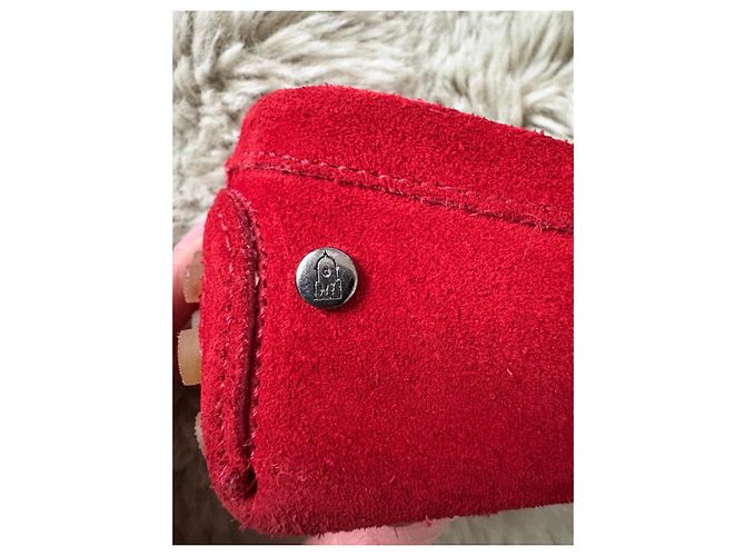 Autre Marque Mocassini in suede rosso Saint Tropez - vista 5