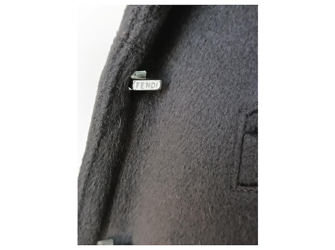 Abrigo Fendi de lana marrón chocolate Marrón oscuro - vista 11