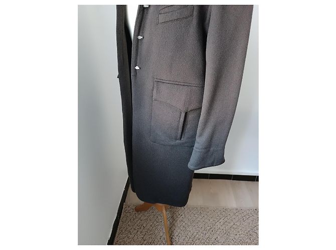Abrigo Fendi de lana marrón chocolate Marrón oscuro - vista 12