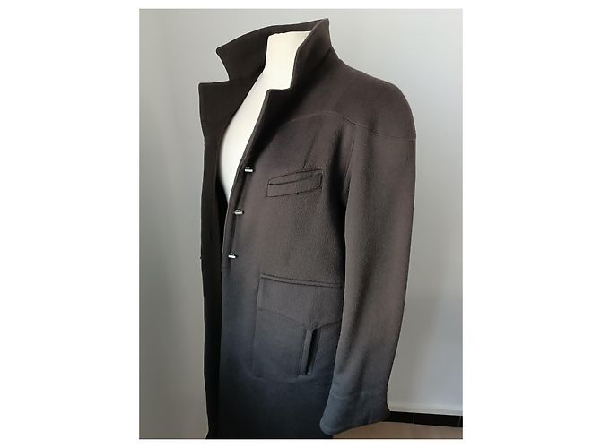 Abrigo Fendi de lana marrón chocolate Marrón oscuro - vista 13