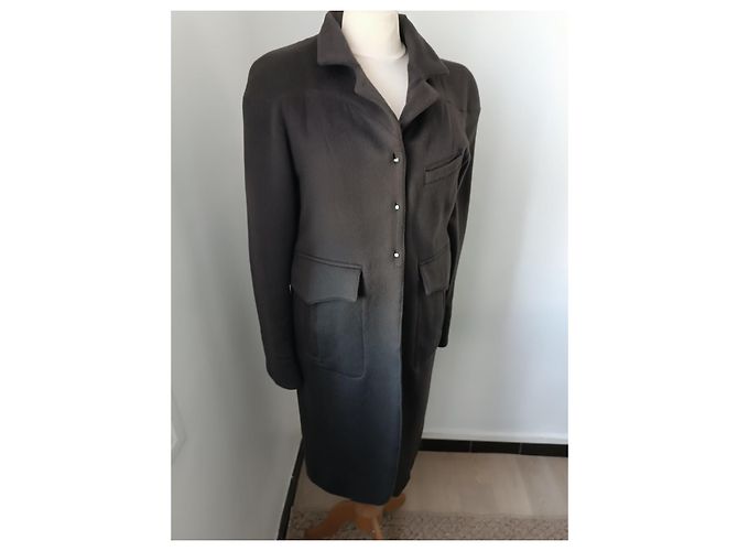Abrigo Fendi de lana marrón chocolate Marrón oscuro - vista 2