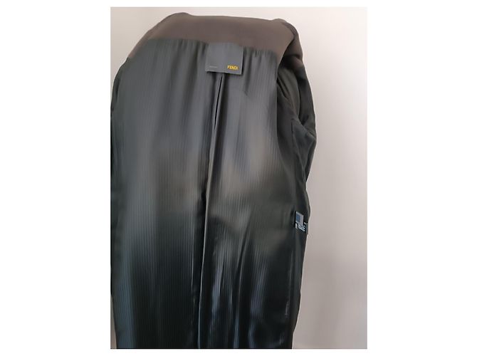 Abrigo Fendi de lana marrón chocolate Marrón oscuro - vista 6