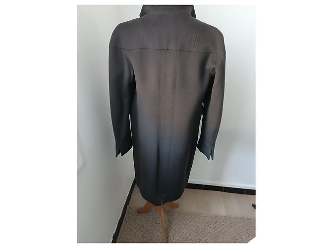 Abrigo Fendi de lana marrón chocolate Marrón oscuro - vista 8