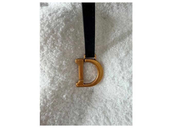 Cartera Saddle icónica Christian Dior – cuero negro – charm 'D' – nueva, conjunto completo - vista 7