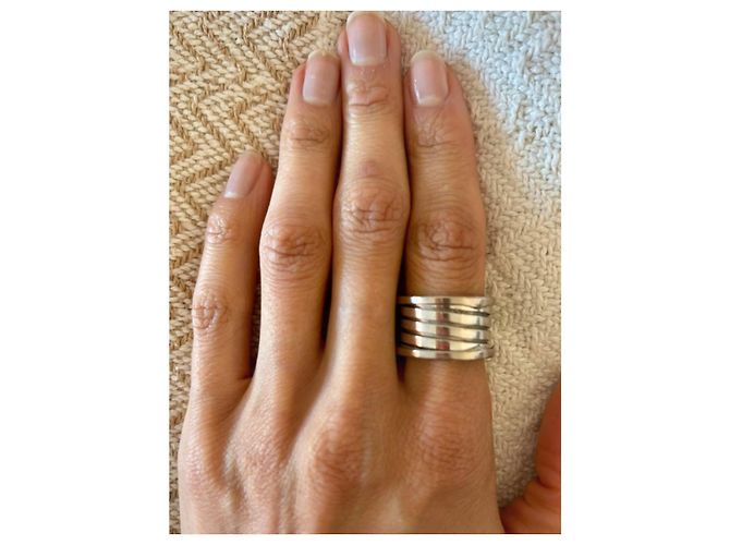 Bulgari B.Zero1 Ring 4 Bänder Weißgold Größe 56 Silber - Ansicht 2