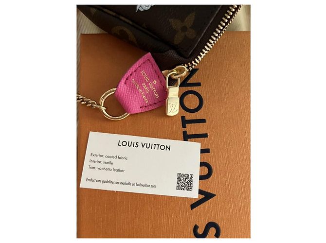 Pochette Louis Vuitton Monogram x Yayoi Kusama Marrone Rosa Bianco - vista 4