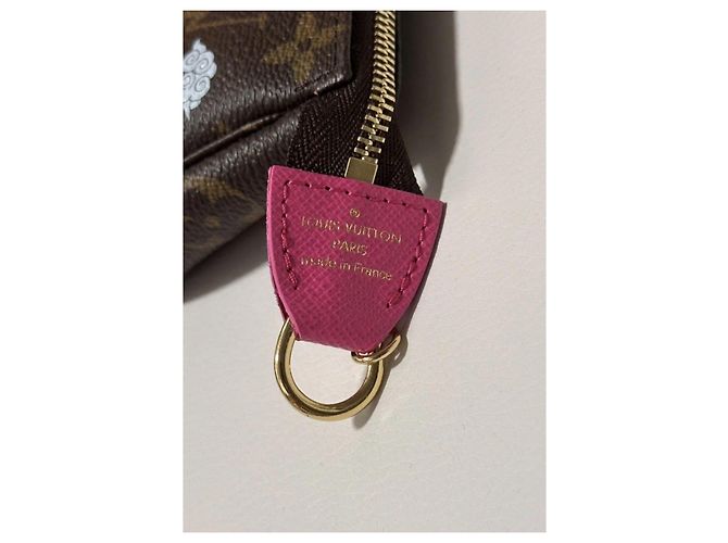 Pochette Louis Vuitton Monogram x Yayoi Kusama Marrone Rosa Bianco - vista 7