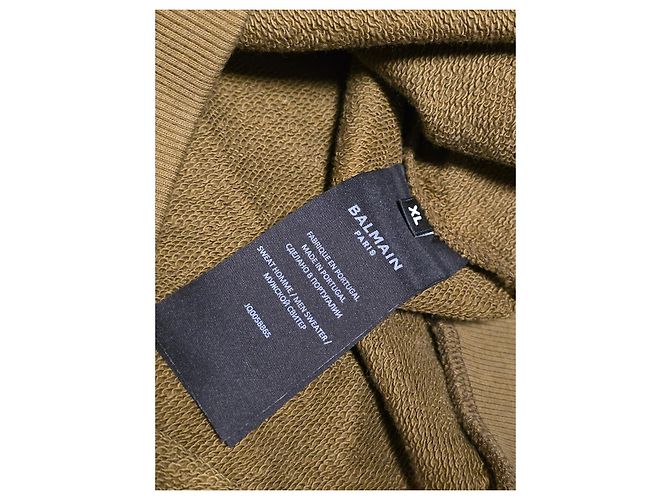 Pull imprimé Balmain Vert olive - vue 5