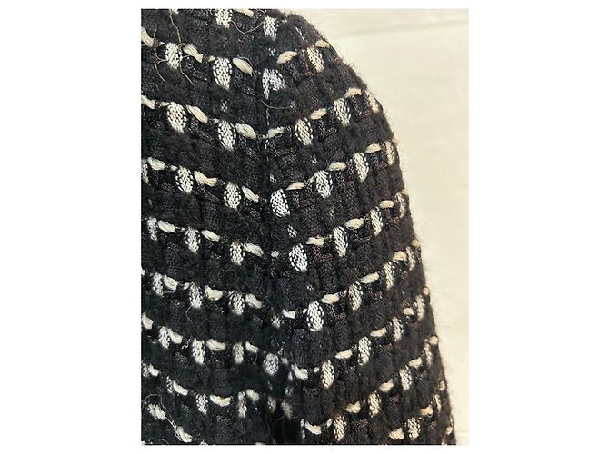 Abrigo KAREN MILLEN negro y blanco - vista 11