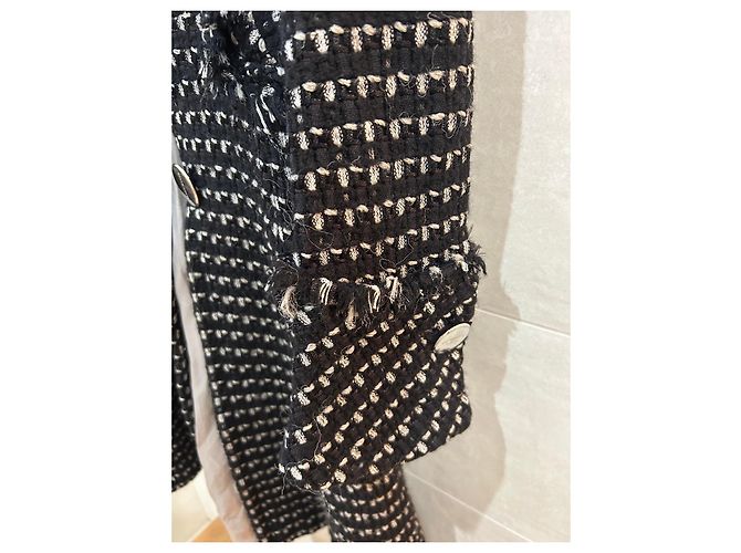 Abrigo KAREN MILLEN negro y blanco - vista 13
