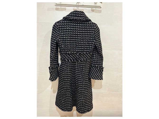 Abrigo KAREN MILLEN negro y blanco - vista 3