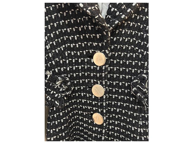 Abrigo KAREN MILLEN negro y blanco - vista 5