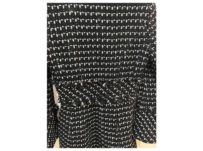 Abrigo KAREN MILLEN negro y blanco - vista 7