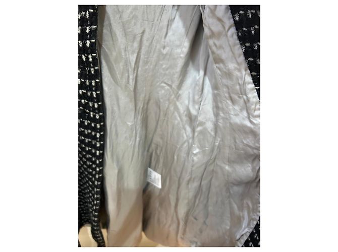 Abrigo KAREN MILLEN negro y blanco - vista 8