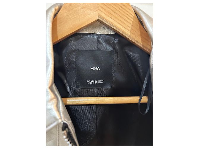 Mango Giacca corta argento MNG - vista 3