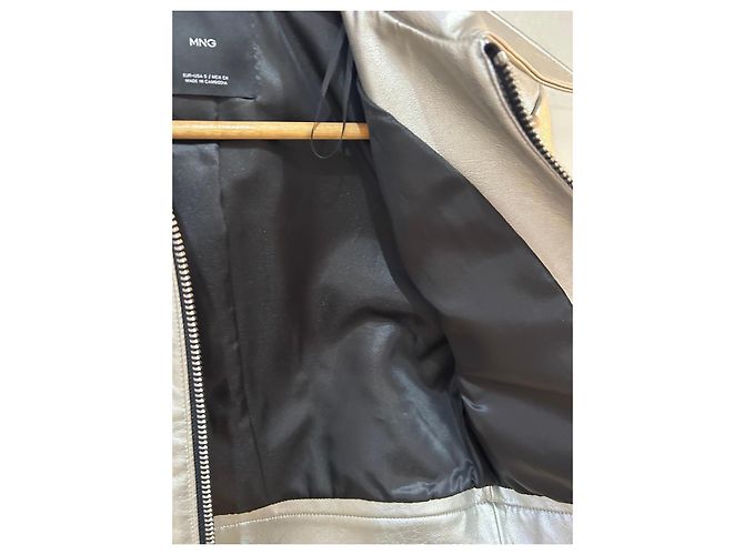 Mango Giacca corta argento MNG - vista 5