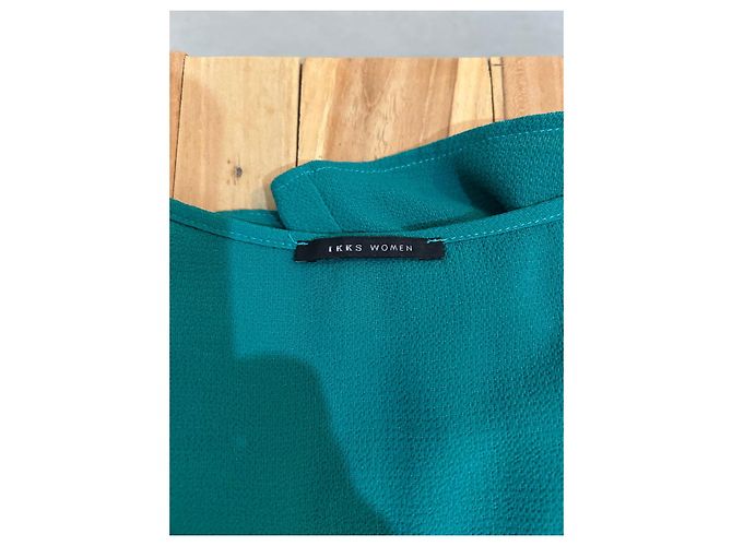 Autre Marque Top corto verde con zip IKKS WOMEN - vista 4