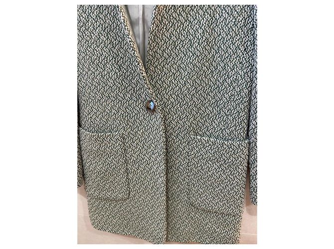 Blazer Caroll verde e beige - vista 2