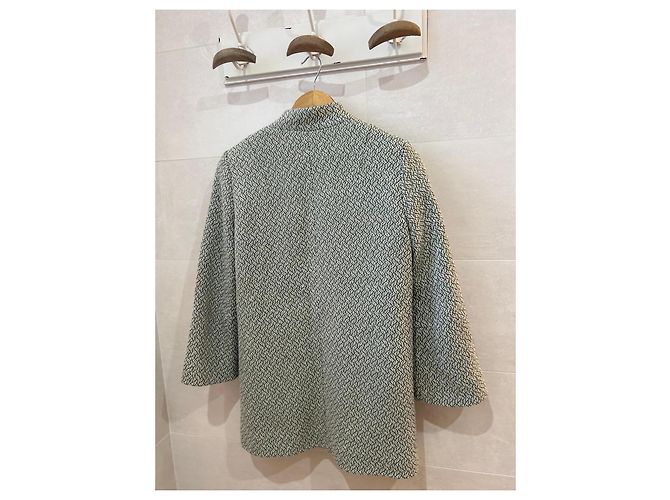 Blazer Caroll verde e beige - vista 3