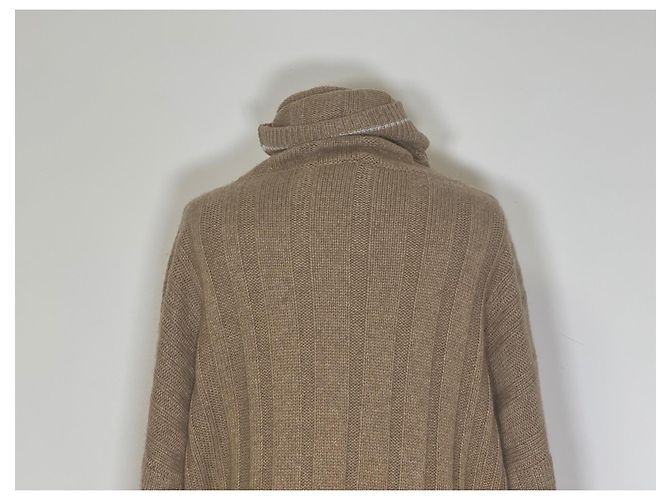 Vestido de cachemira Hermès Camello - vista 10