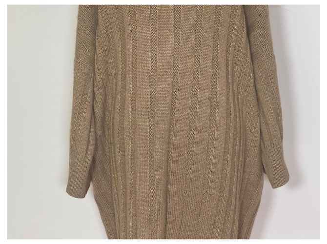 Vestido de cachemira Hermès Camello - vista 11