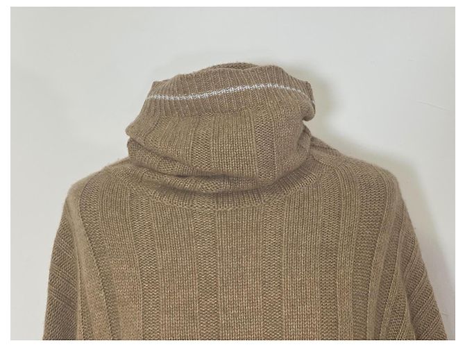 Vestido de cachemira Hermès Camello - vista 5