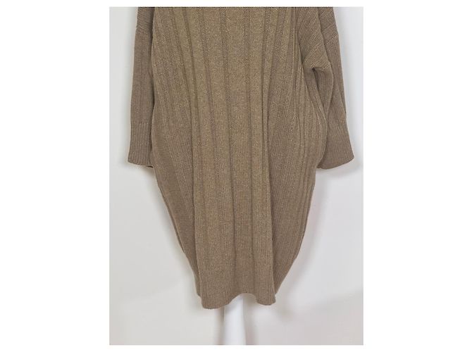 Vestido de cachemira Hermès Camello - vista 7