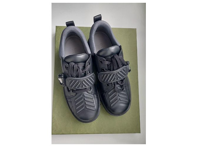 Zapatillas Derby Gucci de piel negra Negro - vista 11