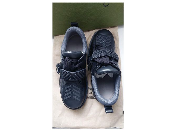 Zapatillas Derby Gucci de piel negra Negro - vista 12