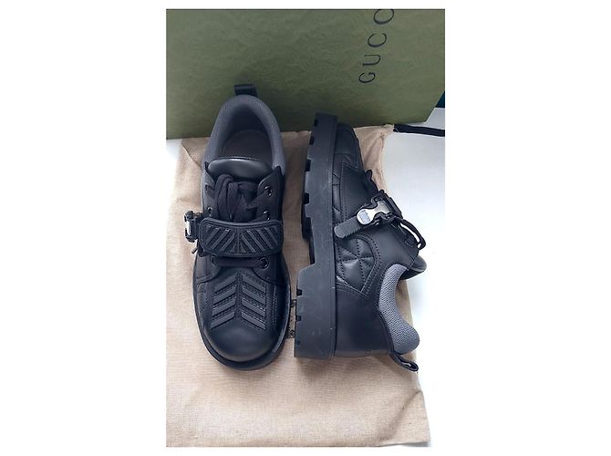 Zapatillas Derby Gucci de piel negra Negro - vista 7