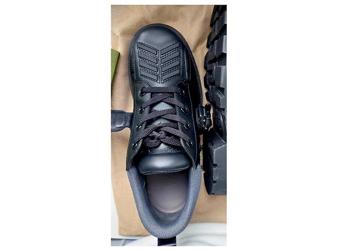 Zapatillas Derby Gucci de piel negra Negro - vista 8