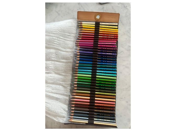 Set de crayons de couleur Monogram Louis Vuitton Marron Multicolore Doré - vue 4