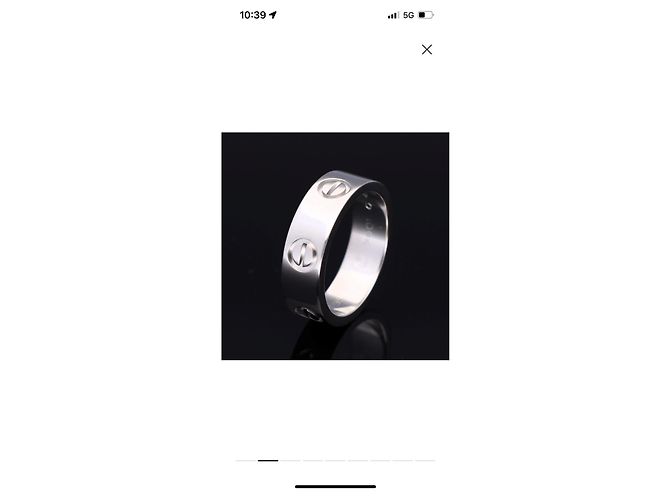 Cartier Love Ring aus Platin Silber - Ansicht 3