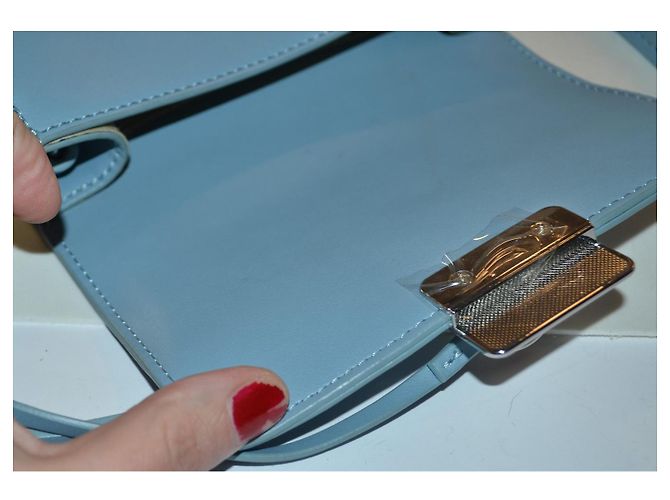 Borsa a mano Trussardi Turchese in pelle vegana - vista 7