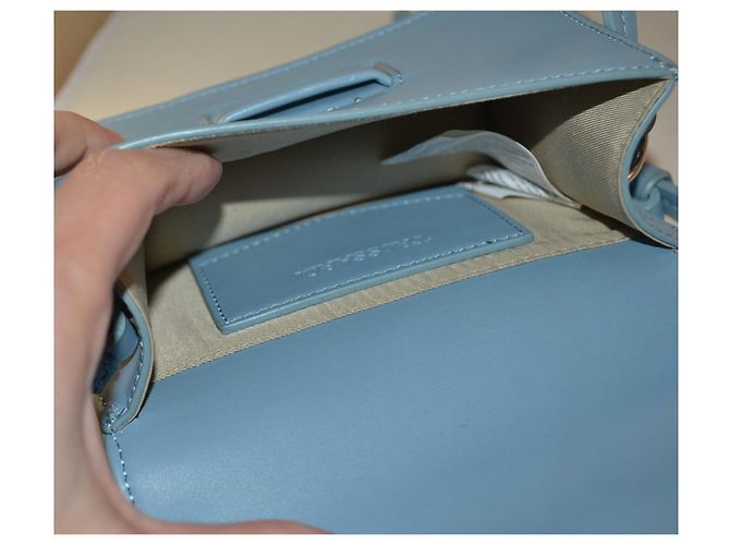 Borsa a mano Trussardi Turchese in pelle vegana - vista 8