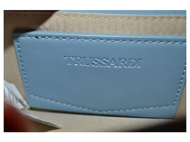 Borsa a mano Trussardi Turchese in pelle vegana - vista 9