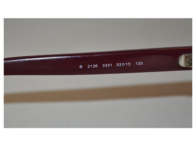 Occhiali Burberry B2136 Rosso Scuro Plastica Multicolore Bordò - vista 7