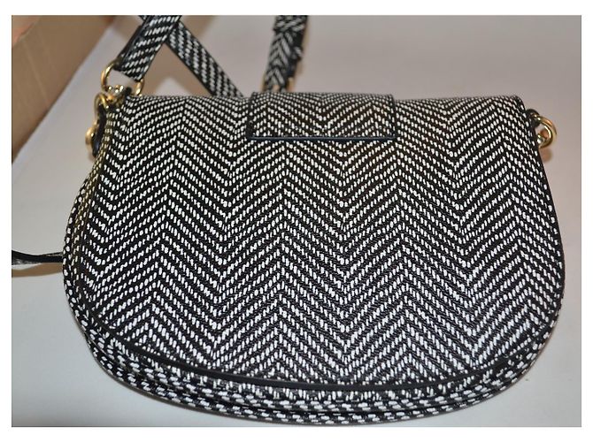 Borsa a mano ROCCOBAROCCO Nera e Bianca in Similpelle Nero Bianco - vista 4