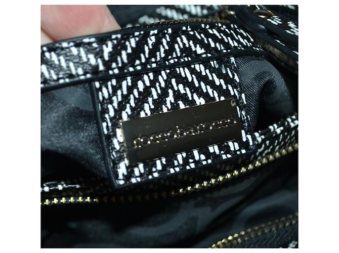 Borsa a mano ROCCOBAROCCO Nera e Bianca in Similpelle Nero Bianco - vista 7