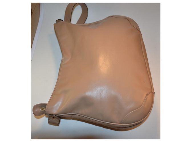 Borsa a mano Salvatore Ferragamo in pelle beige - vista 6