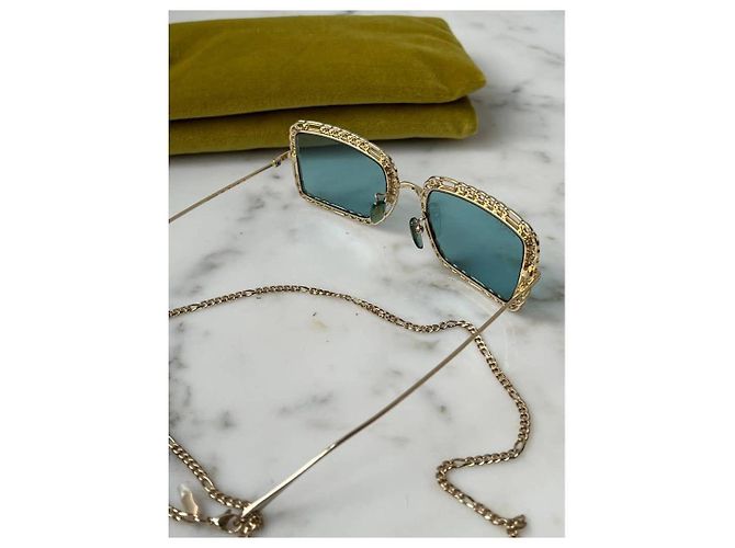 Nuevas gafas de sol GG1112S de Gucci Dorado Azul claro - vista 4