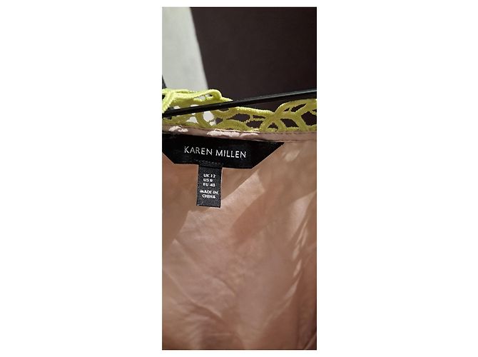 Vestido de ganchillo Karen Millen Verde Limón Verde claro - vista 4