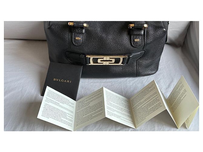 Bulgari Borsa Bvlgari Parentesi in pelle nera – Condizioni eccezionali Nero - vista 15