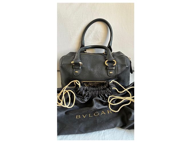 Bulgari Borsa Bvlgari Parentesi in pelle nera – Condizioni eccezionali Nero - vista 4